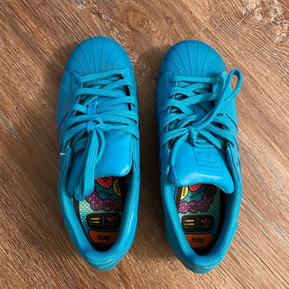 adidas superstar teal
